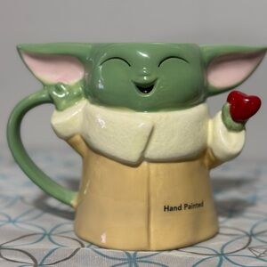 Hand Painted yoda ceramic Mug